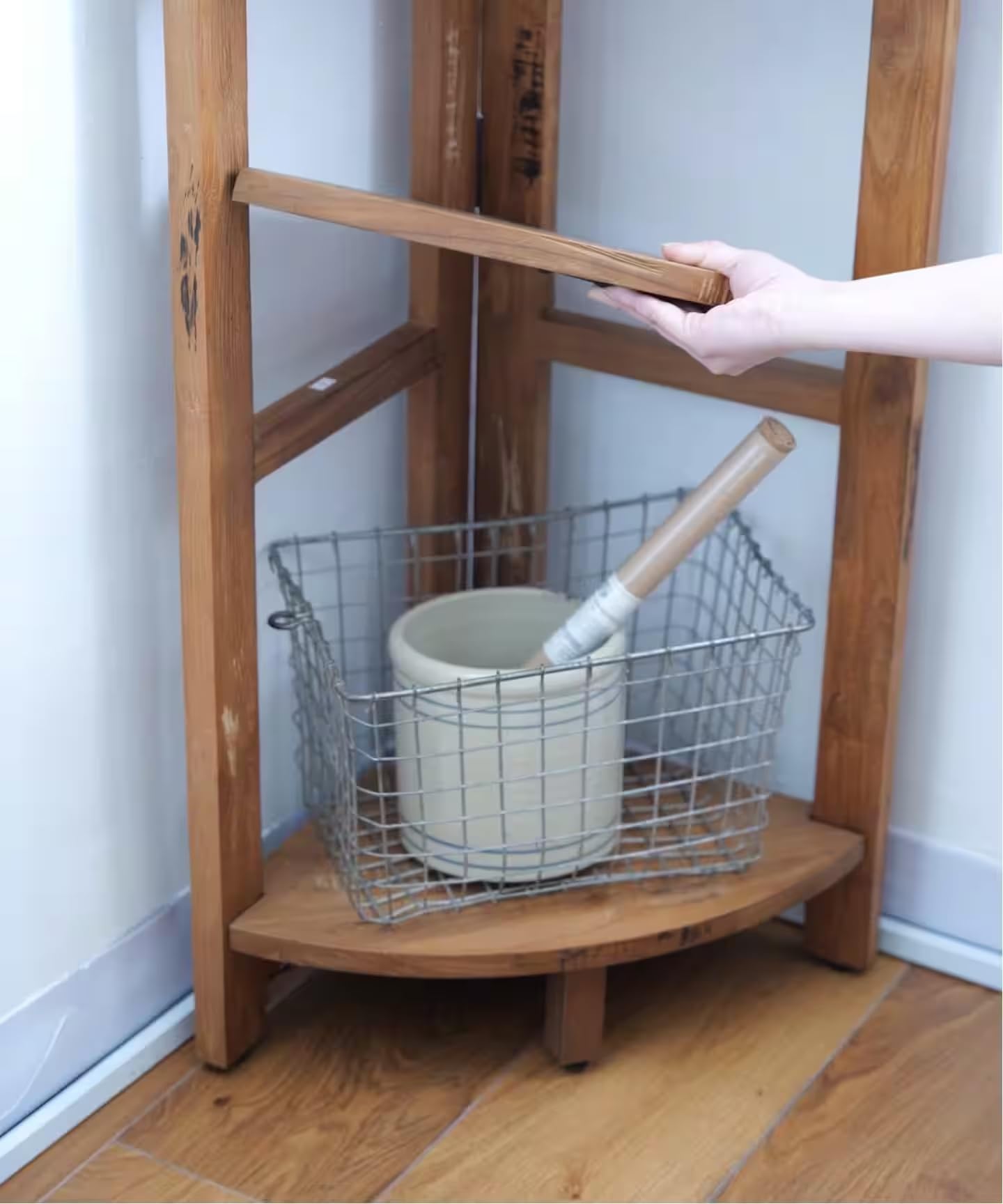 Amazon｜ACME Furniture オープンシェルフ・ラック 木製 3段